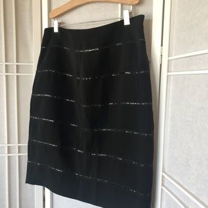 ✨NWOT✨Calvin Klein Sequin Stripped Skirt✨